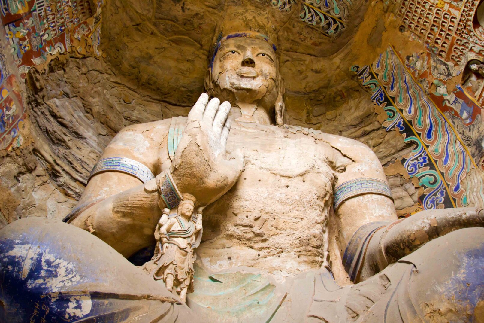 Statues in the Yungang caves in Datong on September 9, 2011. These ancient Buddhist temple grottoes (5th and 6th century) are composed of more than 51,000 statue
